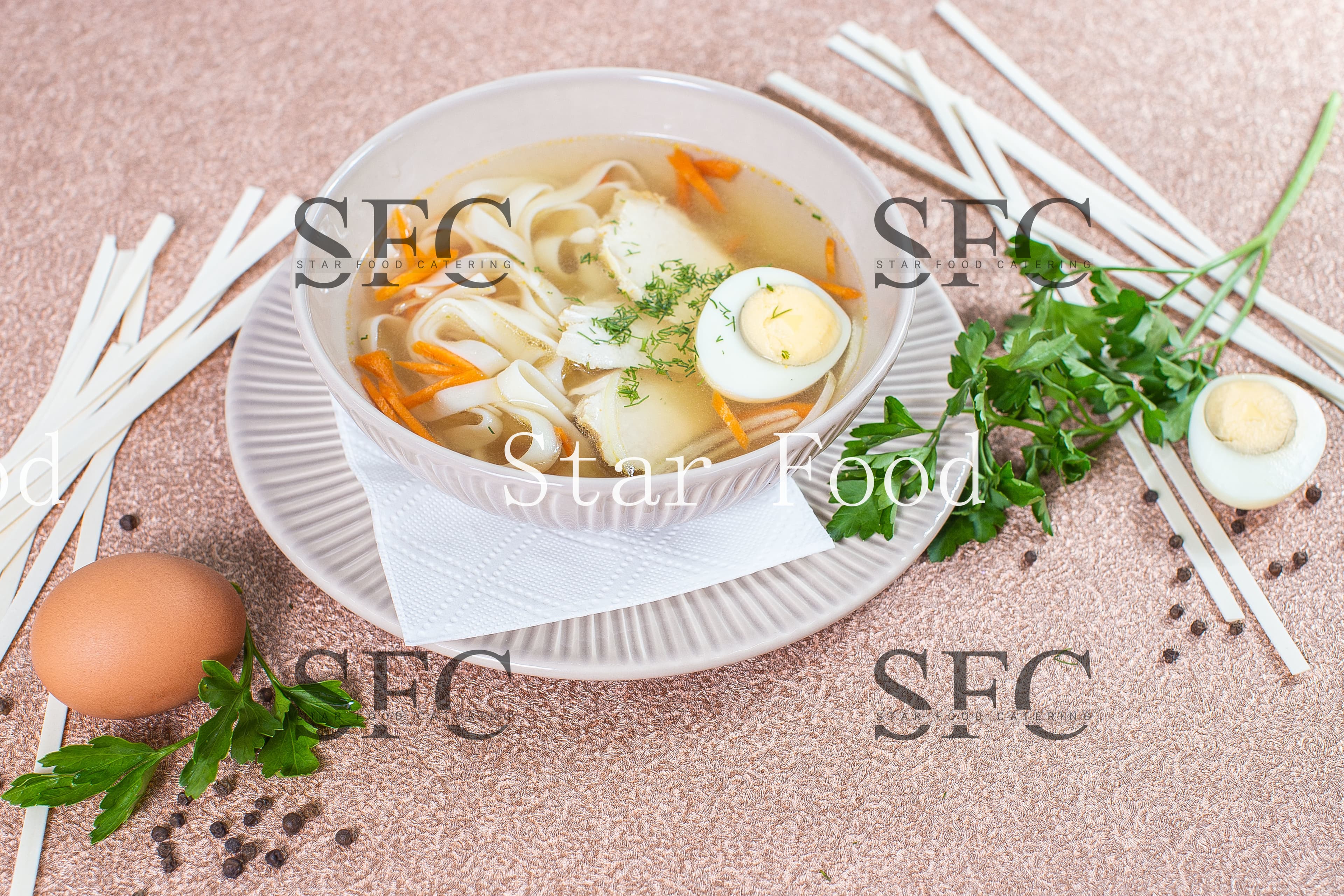 Суп лапша куриная
