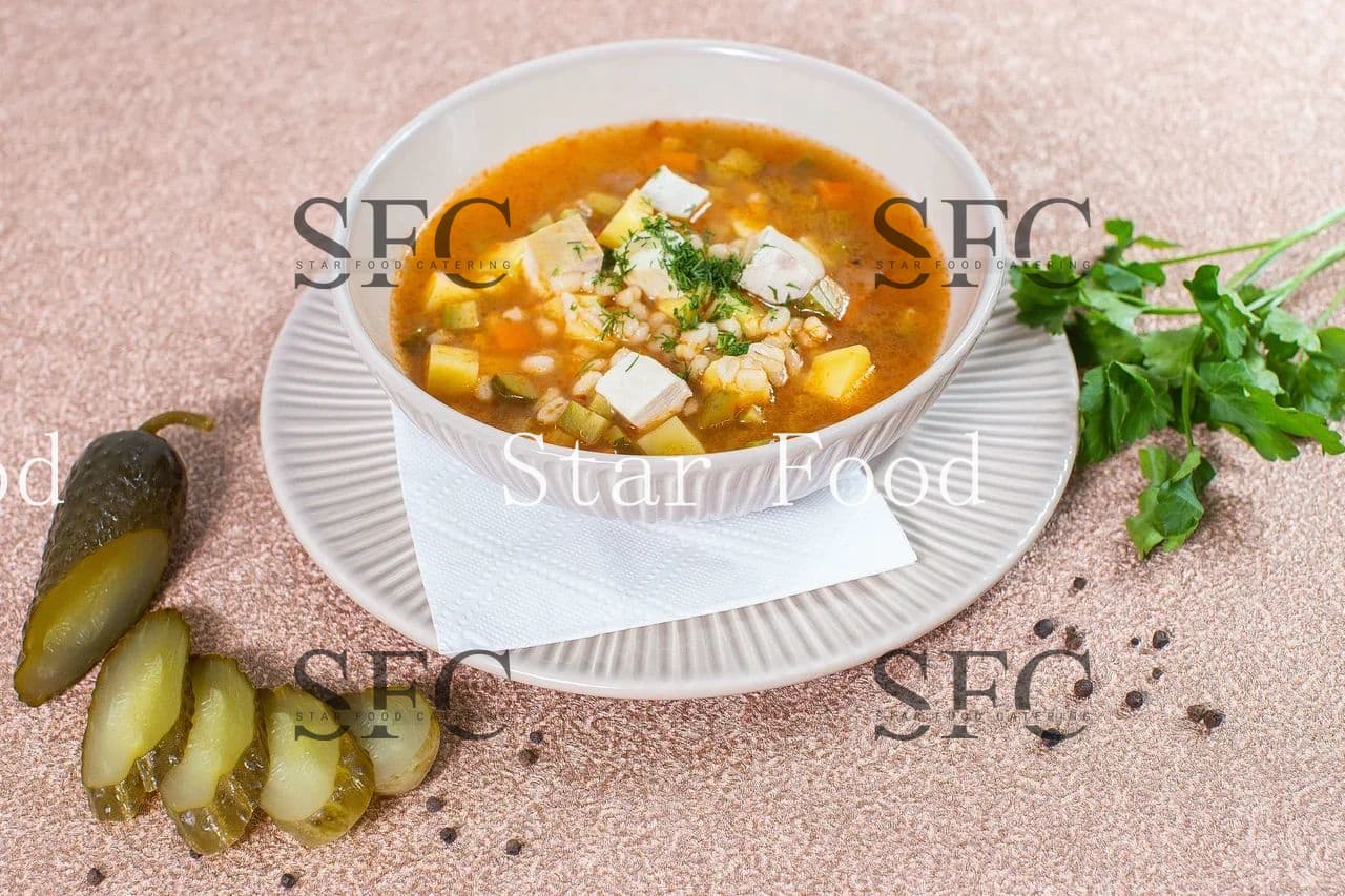 Рассольник с курицей